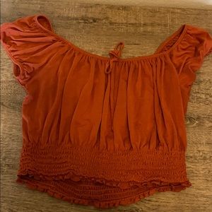 Off the shoulder crop top